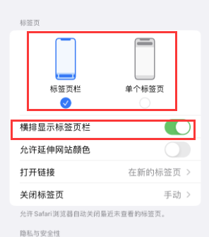 柳江iPhone授权维修分享Safari浏览器如何切换标签栏位置 